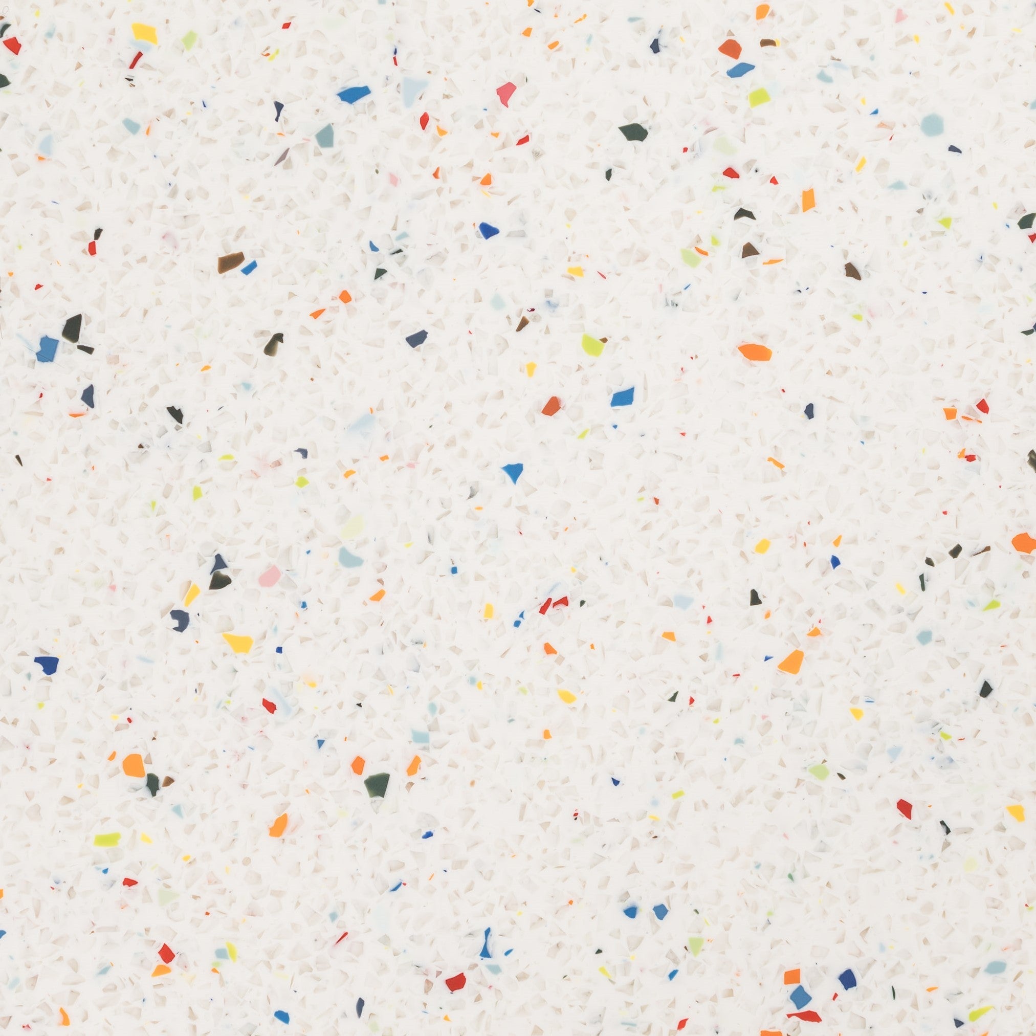 D0100-02 White - sparse multicolour speckles – Durat